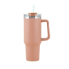 40oz Stainless Steel Handle Bottle Car Cup Double-layer Vacuum Iced Beer Cup Outdoor Portable Travel Insulation Cup - Chocolate - 40oz
