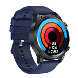 E400 non-invasive blood glucose ECG+PPG temperature blood pressure blood oxygen heart rate temperature intelligent health watch - blue