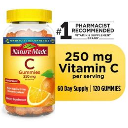 Nature Made Vitamin C 250 mg Gummies;  Dietary Supplement;  120 Count - Nature Made