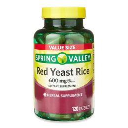 Spring Valley Red Yeast Rice Supplement;  600 mg;  120 Count - Spring Valley