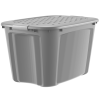 32 Gallon Grey Plastic Latching Lid Tote Set of 2 - Gray - 2