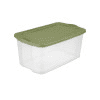 120 Qt. EZ Carry Plastic, Clear/Sage Legume, Set of 4 - Clear/Sage Legume - 4.0