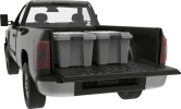 18 gal Max Pro Plastic Utility Storage Tote, Gray, 6 Pack - 6 Pack