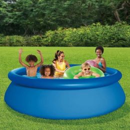 Round Above Ground Pool, Includes Cartridge Filter Pump, Age 6 & up - Blue