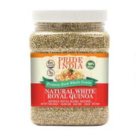 Pride Of India - Natural White Royal Quinoa - 100% Bolivian Superior Grade Protein Rich Whole Grain - 1.5 LB