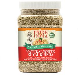 Pride Of India - Natural White Royal Quinoa - 100% Bolivian Superior Grade Protein Rich Whole Grain - 3.3 LB