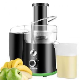 2 Speed Wide Mouth Fruit and Vegetable Centrifugal Electric Juicer - as show