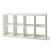 8-Cube Storage Organizer, White Texture - White Texture