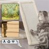36" Cat Tree with Condo and Scratching Post Tower, Dark Gray - Beige