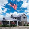 20ft Sectional Al Flag Pole w/US Flag Ball - as picture