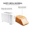 110V 750W New ABS Home Bread Toaster Machine,Easy Clean, Simple Operation - White