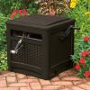 225 ft. Smart Trak Wicker Garden Hose Reel Guide and Hideaway, Java Brown - Brown