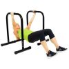 Fit Dip Stand Station Body Press Bar with Safety Connector - Black