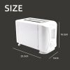 110V 750W New ABS Home Bread Toaster Machine,Easy Clean, Simple Operation - White