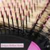 Hair Dryer 3 in 1 Hot Air Brush Styler and Volumizer Blow Dryer Salon Blower Brush Electric Hair Straightener Curler Comb - pink