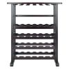 Wood Vinny 24-Bottle Wine Rack, Espresso, Espresso Finish - Espresso
