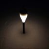 Outdoors Solar Powered LED Pathway Lights w/ Hanging Hook, 14-in. Tall, 6-Pack, Waterproof IP44 - A