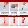 32 Cups Chinese Massage Therapy Cupping Set Body Vacuum Suction Kit Acupoint Massage Kit - Transparent