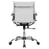 37.5 in Manager's Chair with Adjustable Height & Swivel, 250 lb. Capacity, Black - White