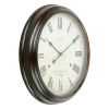 Emmaline Round Wall Clock - Brown