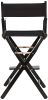 30" Director's Chair Black Frame-Black Canvas - Black