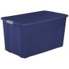 45 Gallon Wheeled Latch Tote Plastic, Stadium Blue, Set of 4 - Stadium Blue - 4.0