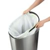 13.2 Gallon Trash Can, Motion Sensor Kitchen Trash Can, Stainless Steel - Silver