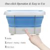 Foot Spa Bath Motorized Massager with Heat Red Light - blue