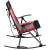 Camping Rocking Chair, Red - Red