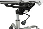 37.5 in Manager's Chair with Adjustable Height & Swivel, 250 lb. Capacity, Black - White