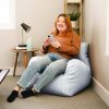 Dorm Bean Bag Chair, Kids/Teens, Smartmax 3ft, Black - Gray