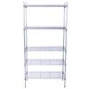 5-Shelf Adjustable;  Heavy Duty Storage Shelving Unit ;  Steel Organizer Wire Rack - Silver