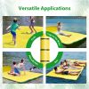 Floating Water Mat 3-Layer Float Portable Tear-Resistant Water Activities Mat for Pool, Lake, Oceans Outdoor Water Activities - 12 x 6 ft