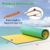 Floating Water Mat 3-Layer Float Portable Tear-Resistant Water Activities Mat for Pool, Lake, Oceans Outdoor Water Activities - 12 x 6 ft