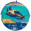 Spring Float Recliner XL Inflatable Pool Lounge Chair with Backrest, Pool Float for Adults - Blue